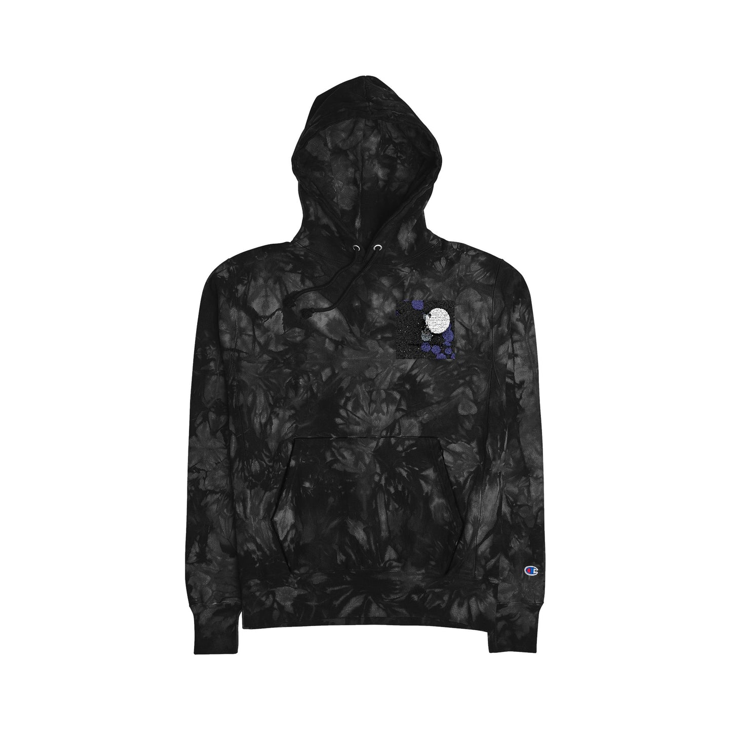 Unisex Tie-Dye Hoodie with Floral Embroidery - Stylish Comfort for All Occasions