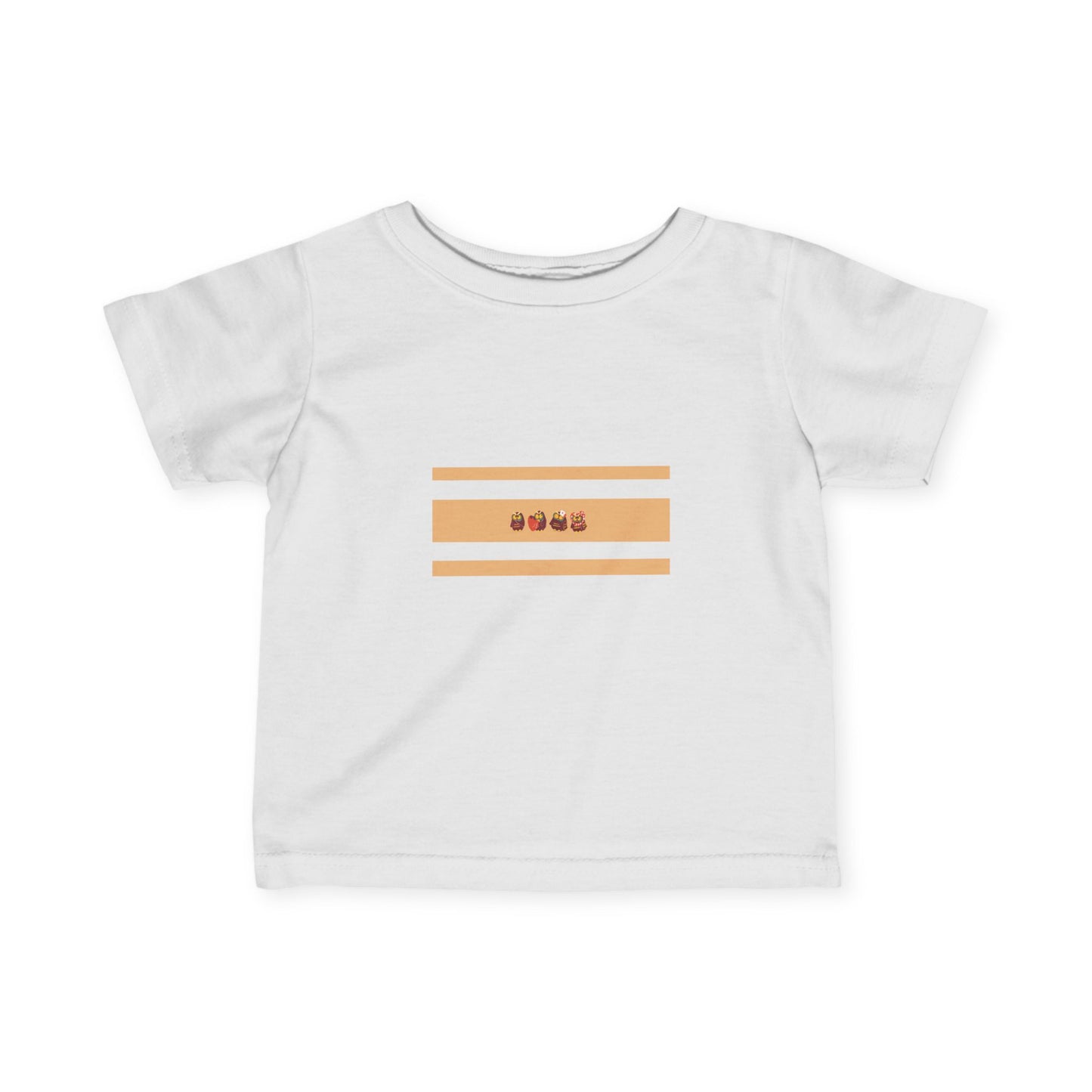 Cute Infant Fine Jersey Tee with Playful Design for Babies