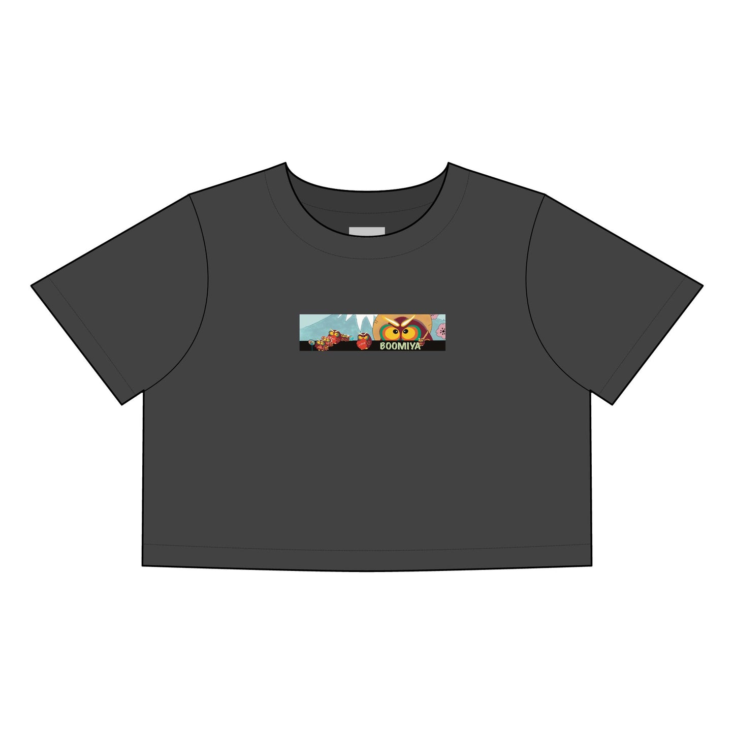 Faded Graphic Crop Tee for Women - Trendy & Casual Style