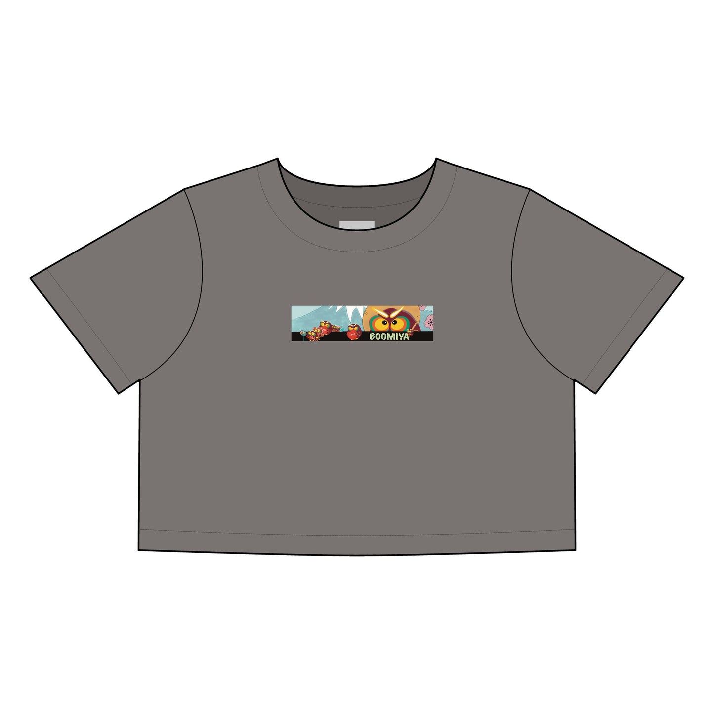 Faded Graphic Crop Tee for Women - Trendy & Casual Style