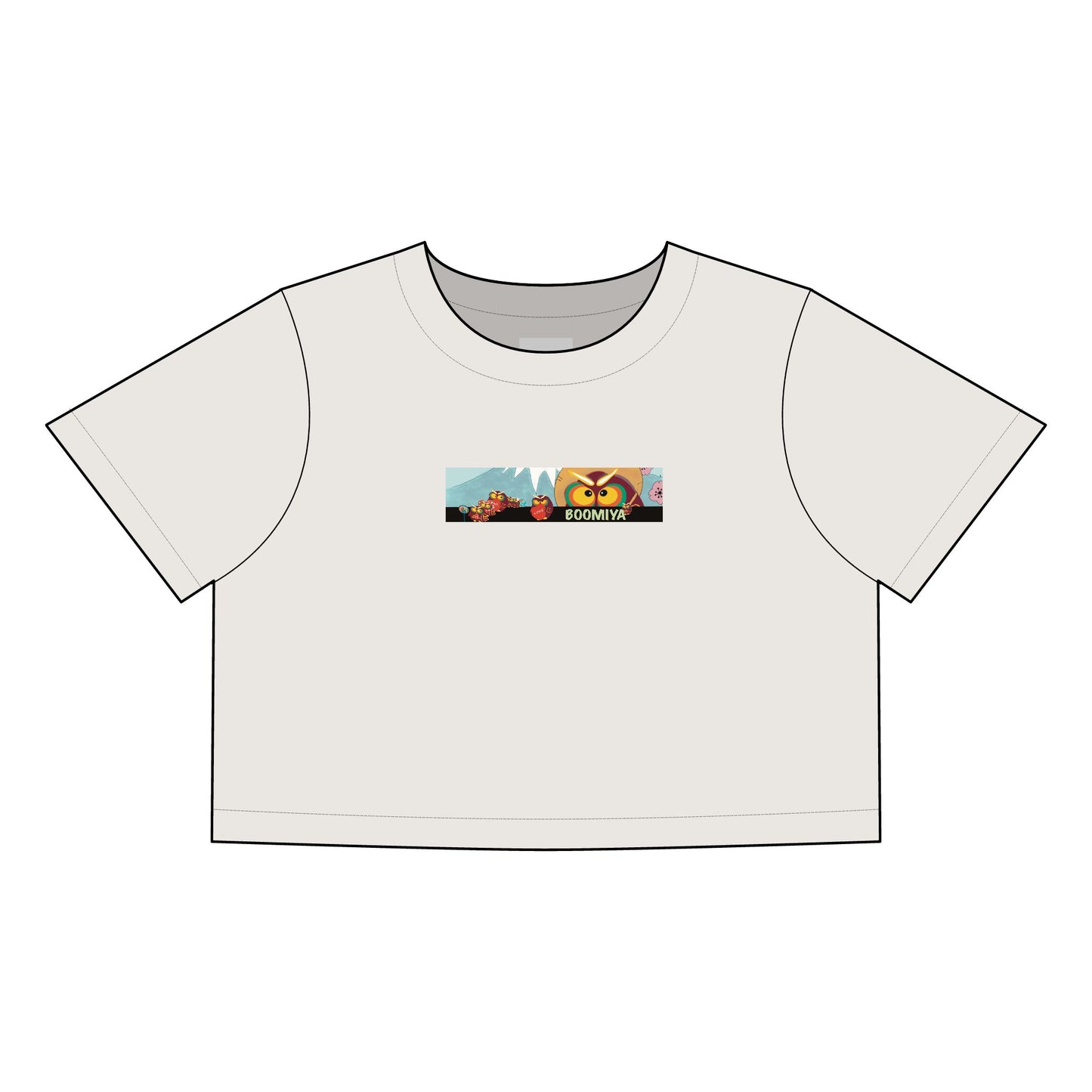 Faded Graphic Crop Tee for Women - Trendy & Casual Style