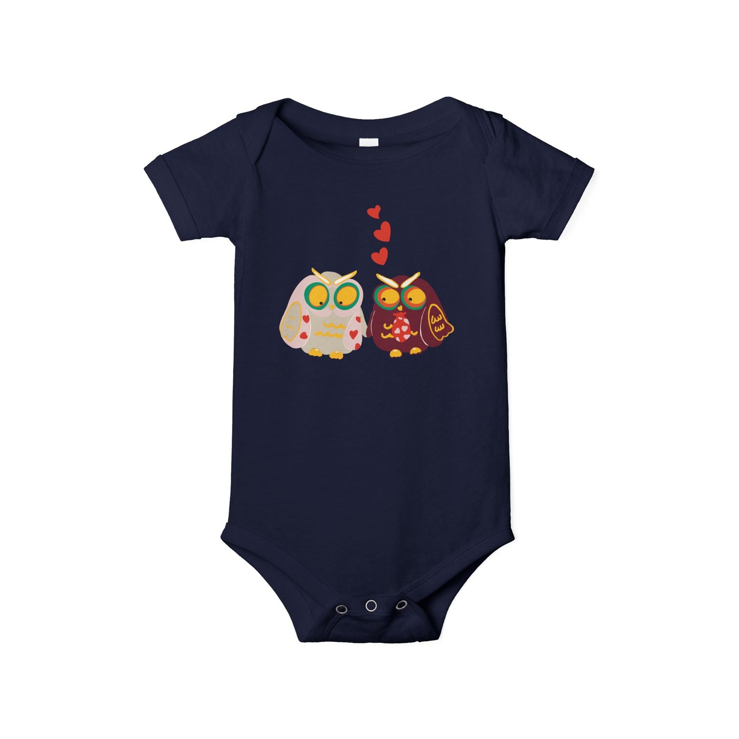 Adorable Owl Love Infant Jersey One Piece - Cute Baby Bodysuit for Baby Showers & Valentine's Day