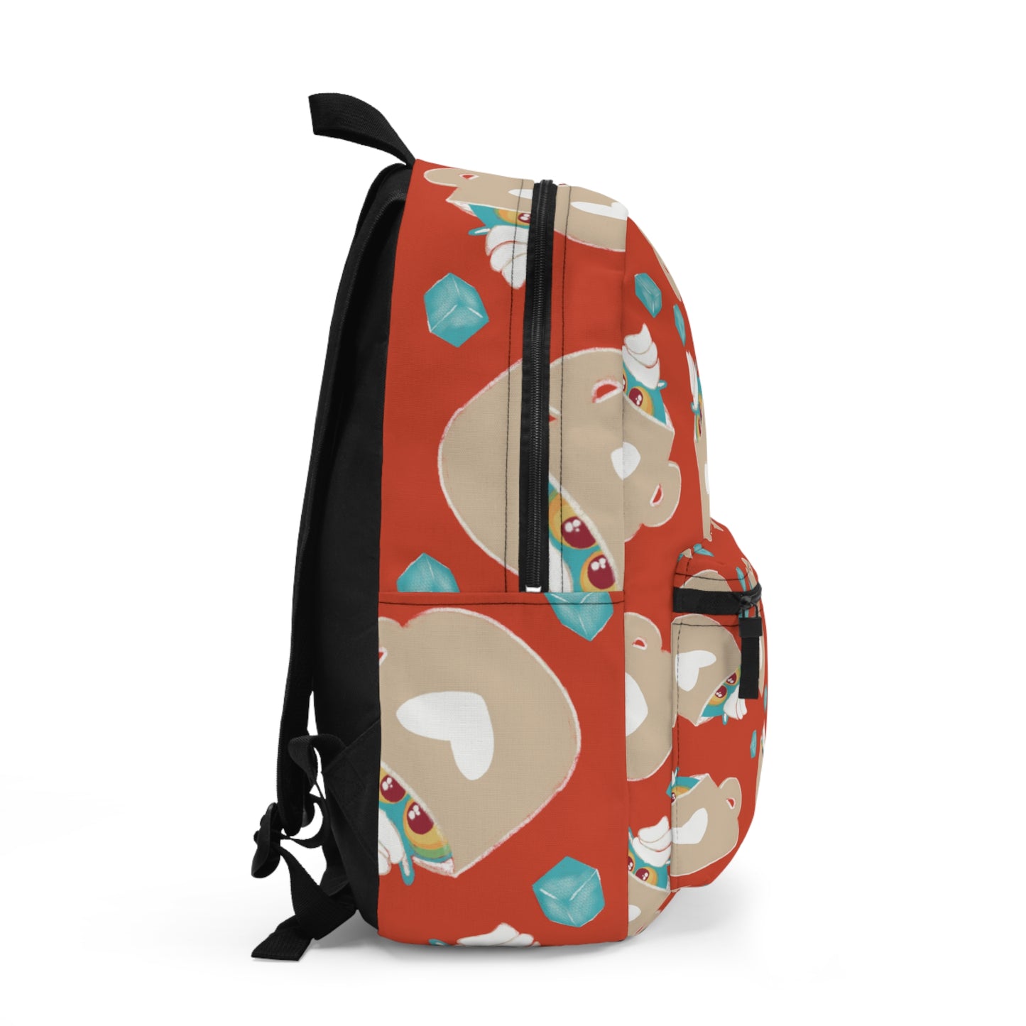 Cute Bear Pattern Backpack, Stylish School Bag, Fun Tote for Kids, Adorable Travel Backpack, Gift for Dog Lovers, Cartoon School Supplies