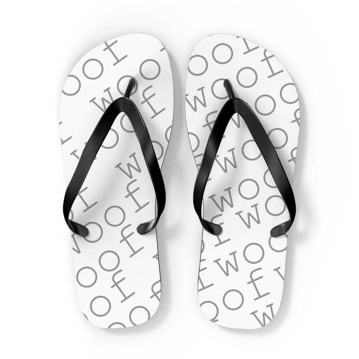 Stylish Flip Flops with 'Woof' Design for Dog Lovers, Summer Beach Footwear, Pet Owner Gifts, Cute Animal Accessories, Dog Mom Sandals