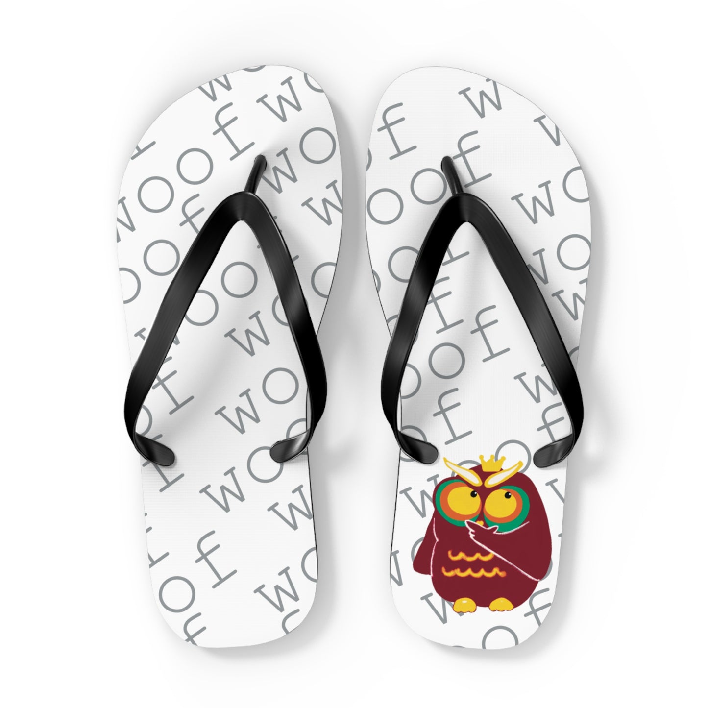 Playful Pet-Themed Flip Flops for Animal Lovers | Dog Lover's Sandals, Cute Footwear, Summer Fun, Beachwear, Woof Design