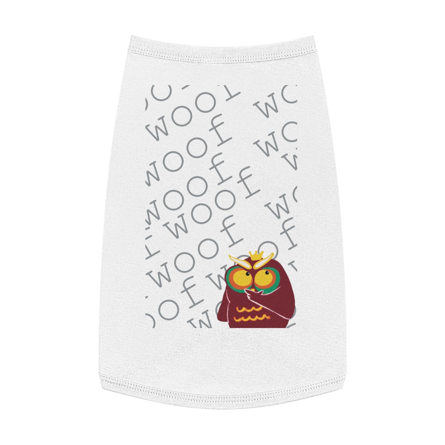 Cute Pet Tank Top with Fun Owl Design for Dogs, Dog Apparel, Pet Gift, Pet Costume, Summer Wear, Animal Lover Gift
