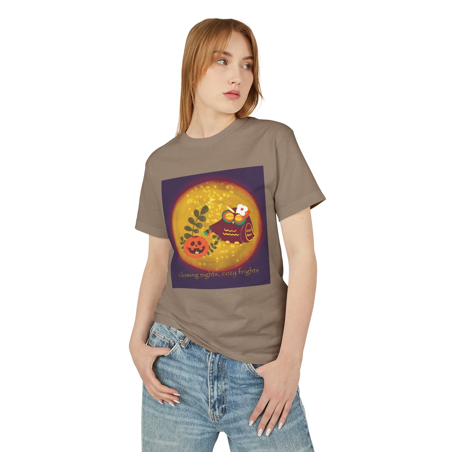 Spooky Night Vibes Tee | Unisex Halloween T-Shirt, Cozy Cotton Shirt, Fall Fashion, Pumpkin Lovers Gift, Ghost Print Top