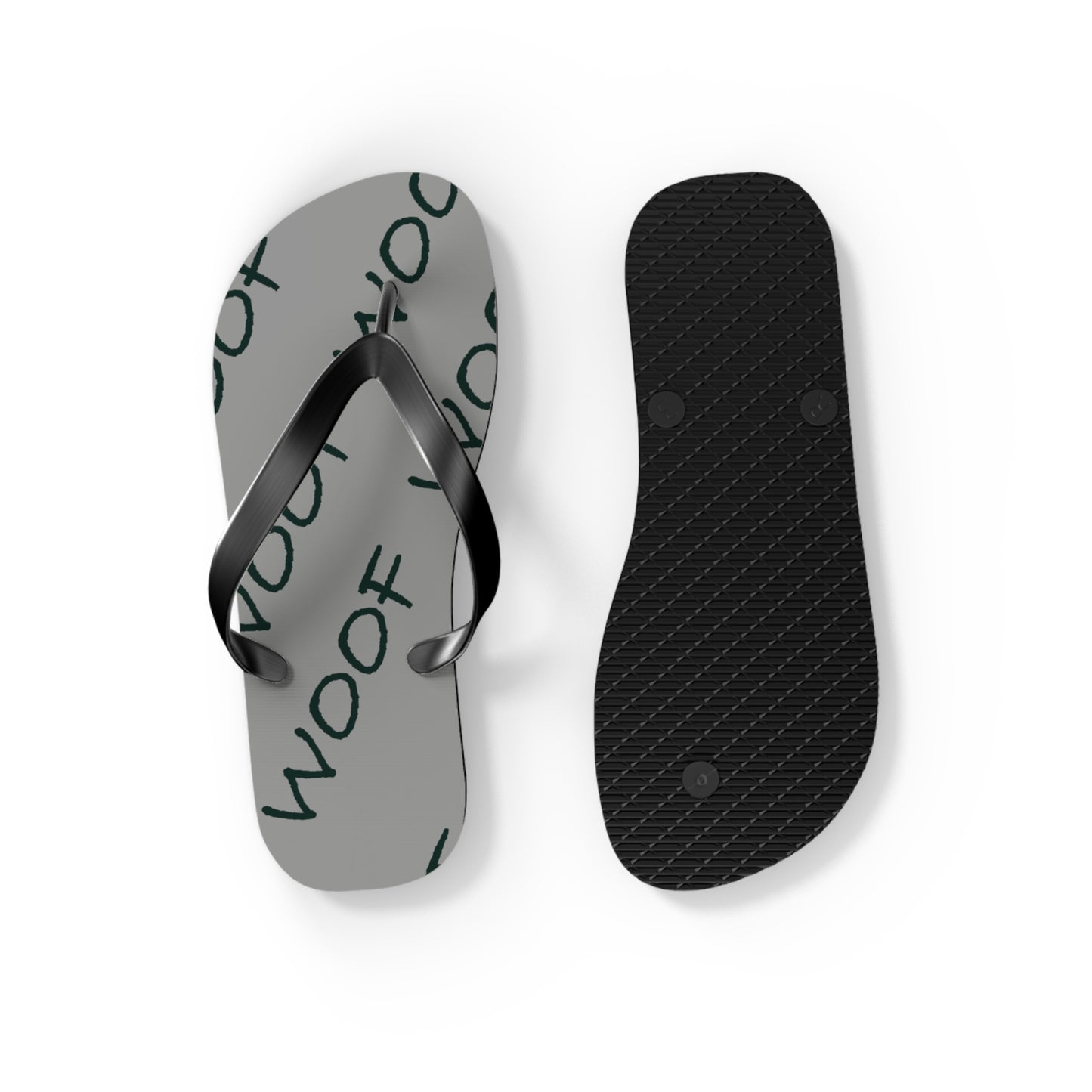 Woof Flip Flops | Fun Pet Lover Sandals for Beach Days, Summer Vibes, Dog Lover Gifts, Casual Footwear, Animal-Themed Summer Gear