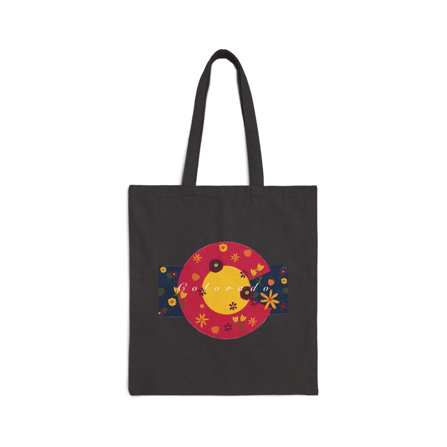 Vibrant Floral Tote Bag, Eco-Friendly Shopping Bag, Beach Bag, Reusable Grocery Bag, Gift for Her, Artsy Canvas Bag