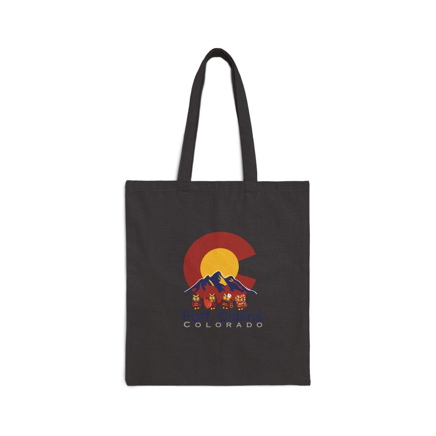 Fort Collins Colorado Cotton Canvas Tote Bag - Eco-Friendly & Stylish Reusable Shopping Bag