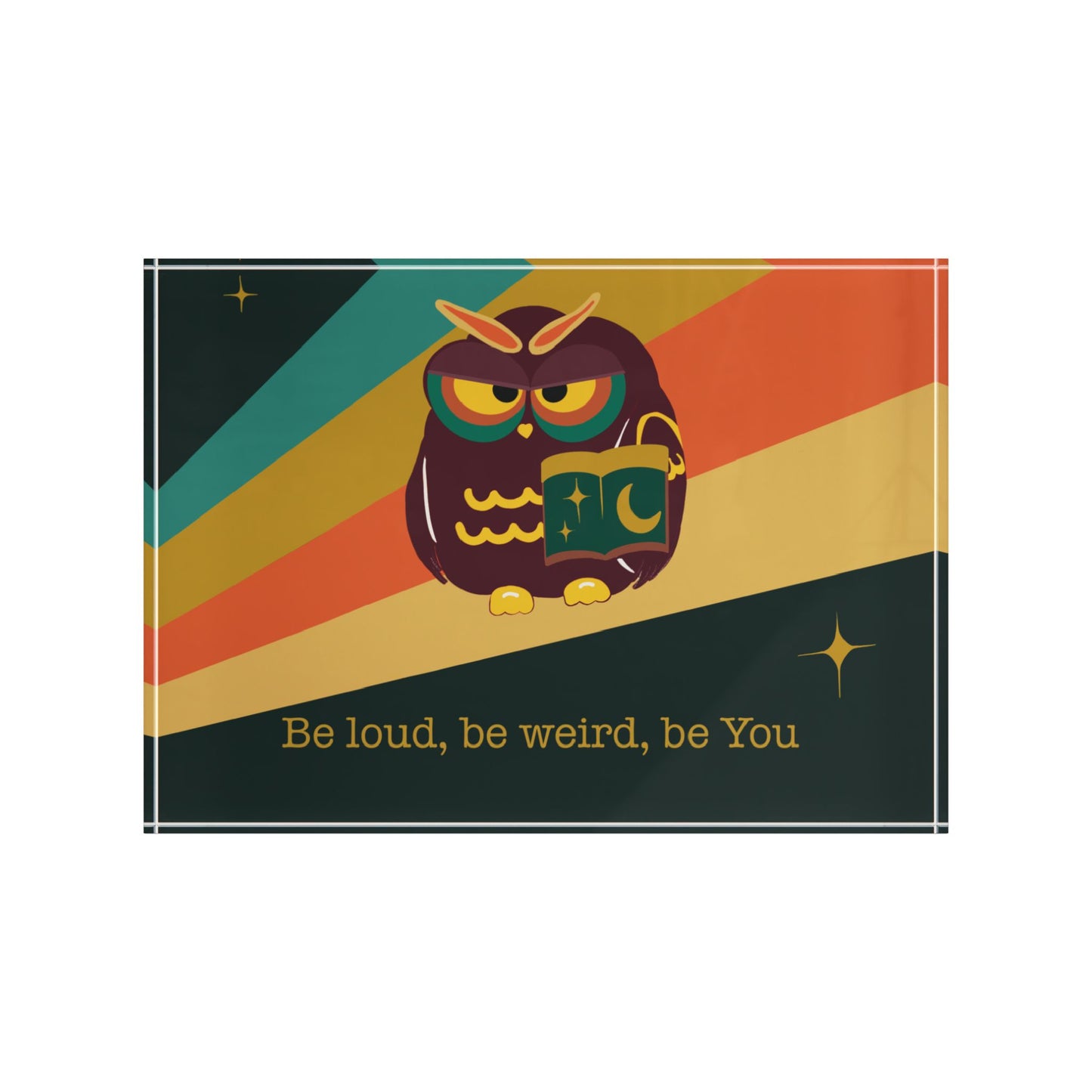 Whimsical Owl Photo Block | Inspirational Home Decor, Unique Gift, Wall Art, Funny Quote, Cozy Vibes