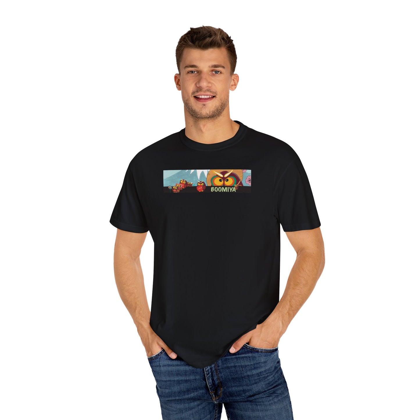 Boomiya Unisex Garment-Dyed T-shirt - Fun & Playful Graphic Tee