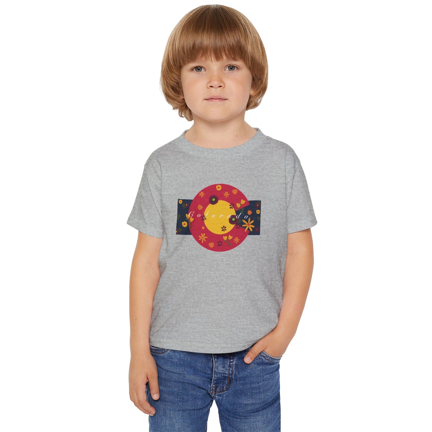 Whimsical Floral Toddler T-shirt, Cute Kids Tee, Spring Apparel, Birthday Gift, Little Ones, Playful Style