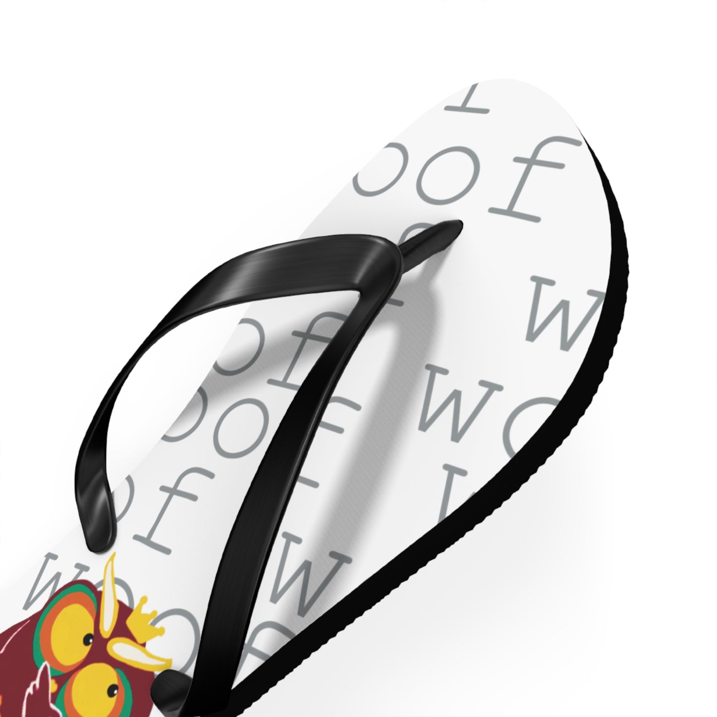 Playful Pet-Themed Flip Flops for Animal Lovers | Dog Lover's Sandals, Cute Footwear, Summer Fun, Beachwear, Woof Design