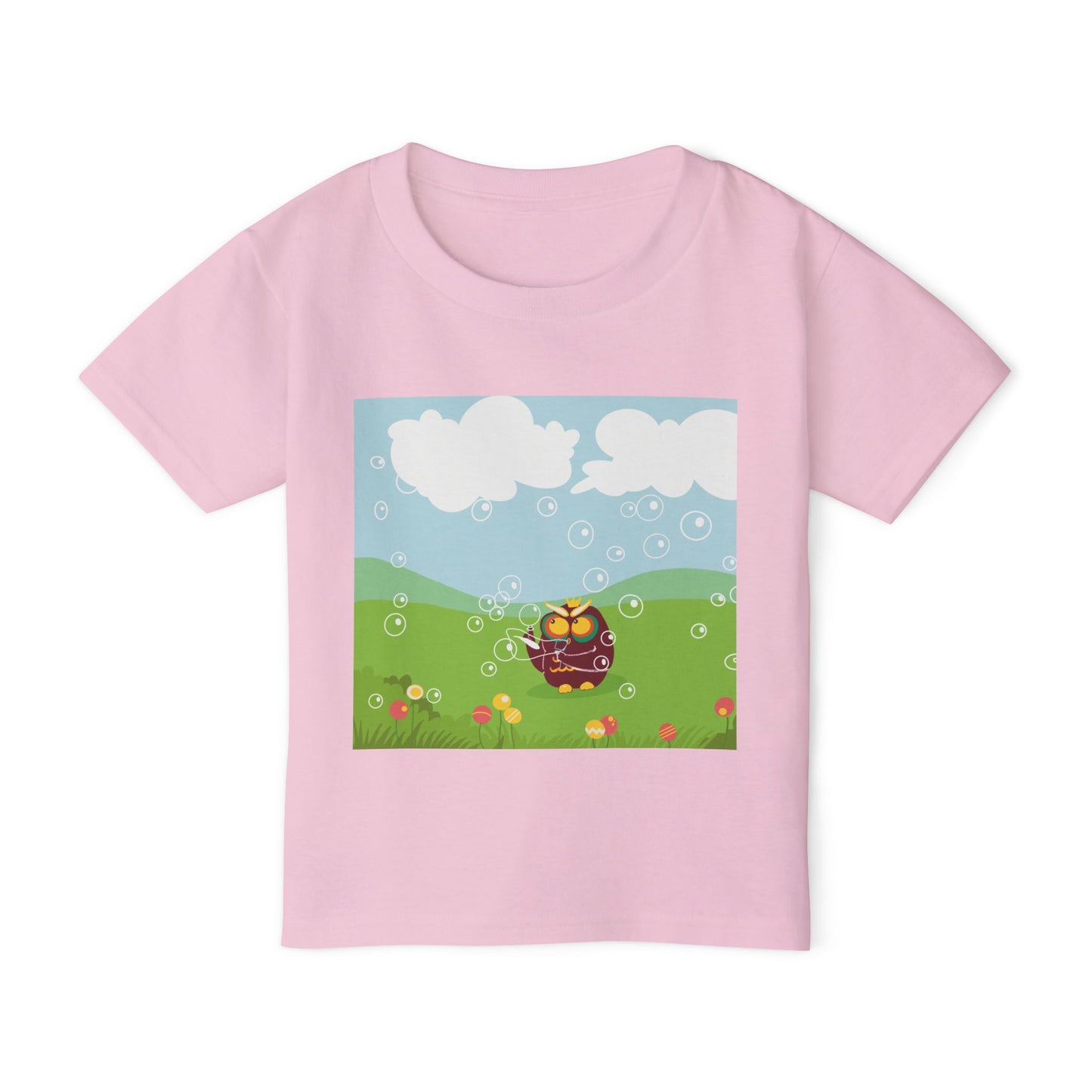 Whimsical Toddler T-Shirt with Bubbles Design, Kids Gift, Summer Outfit, Birthday Party, Playtime Essential, Adorable Toddler Apparel
