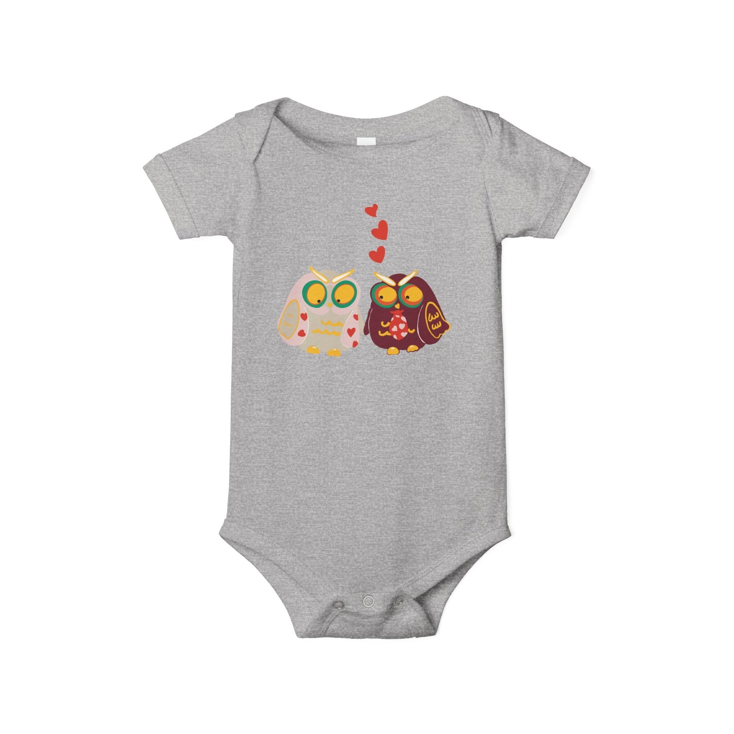 Adorable Owl Love Infant Jersey One Piece - Cute Baby Bodysuit for Baby Showers & Valentine's Day