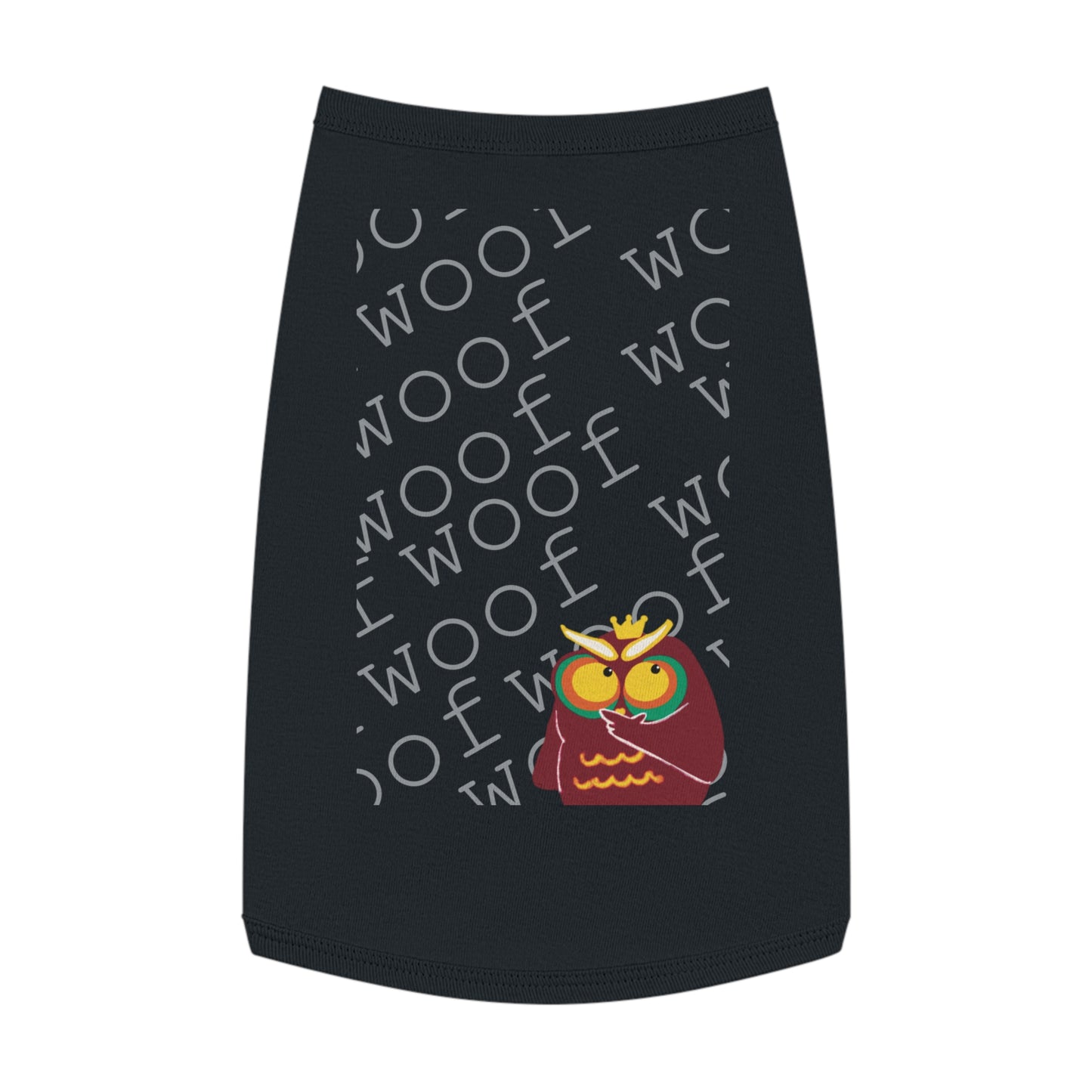 Cute Pet Tank Top with Fun Owl Design for Dogs, Dog Apparel, Pet Gift, Pet Costume, Summer Wear, Animal Lover Gift
