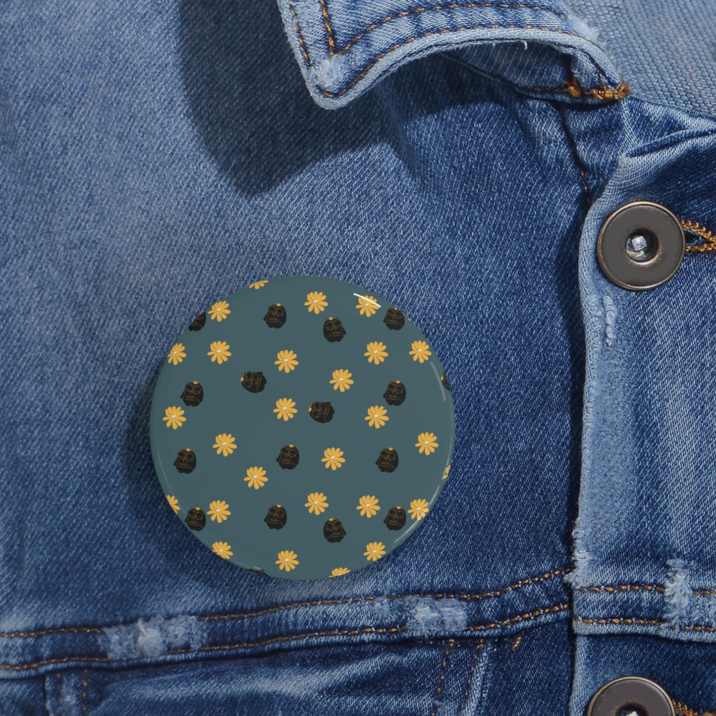 Cute Floral Round Pins, Trendy Enamel Pins, Fashion Accessories, Cute Gifts for Friends, DIY Pin Badges, Collectible Pins