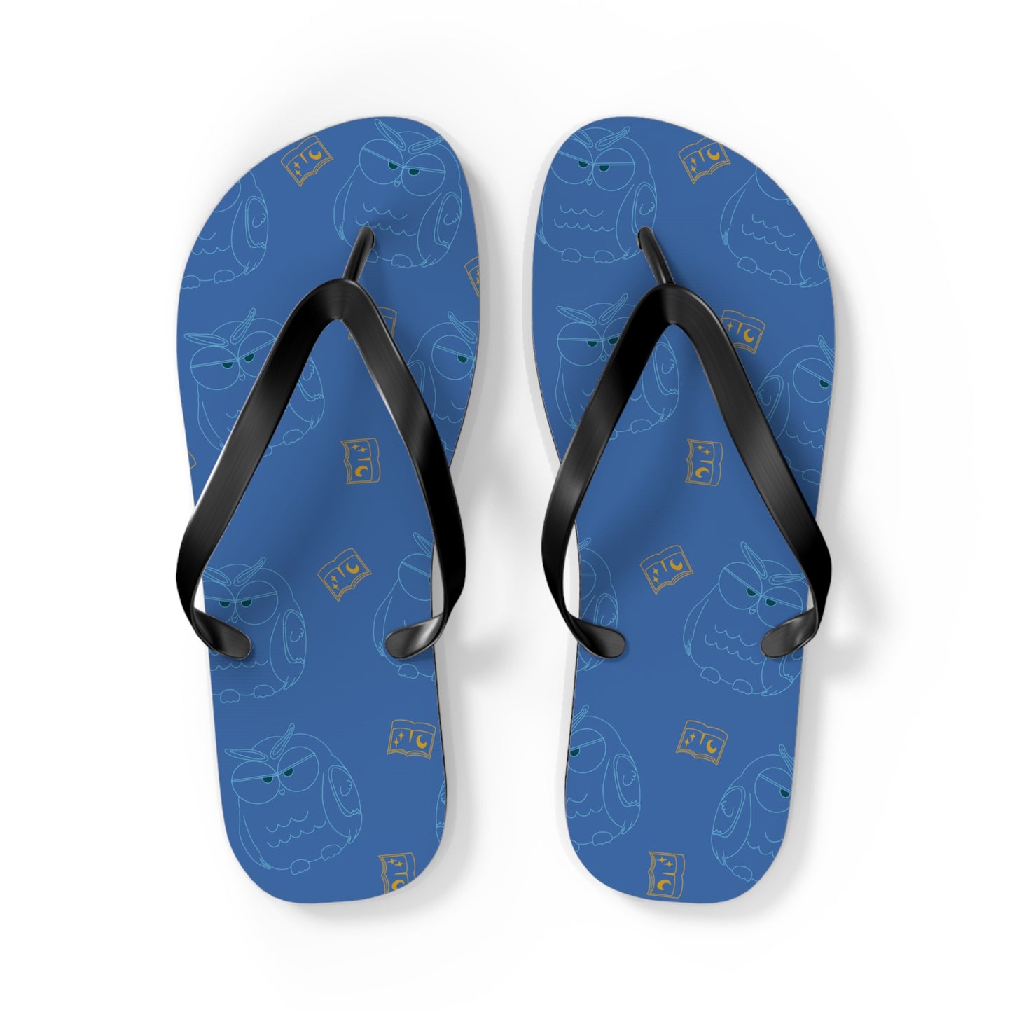 Fun Owl Flip Flops for Summer, Casual Beach Sandals, Cute Vacation Footwear, Perfect Gift for Owl Lovers