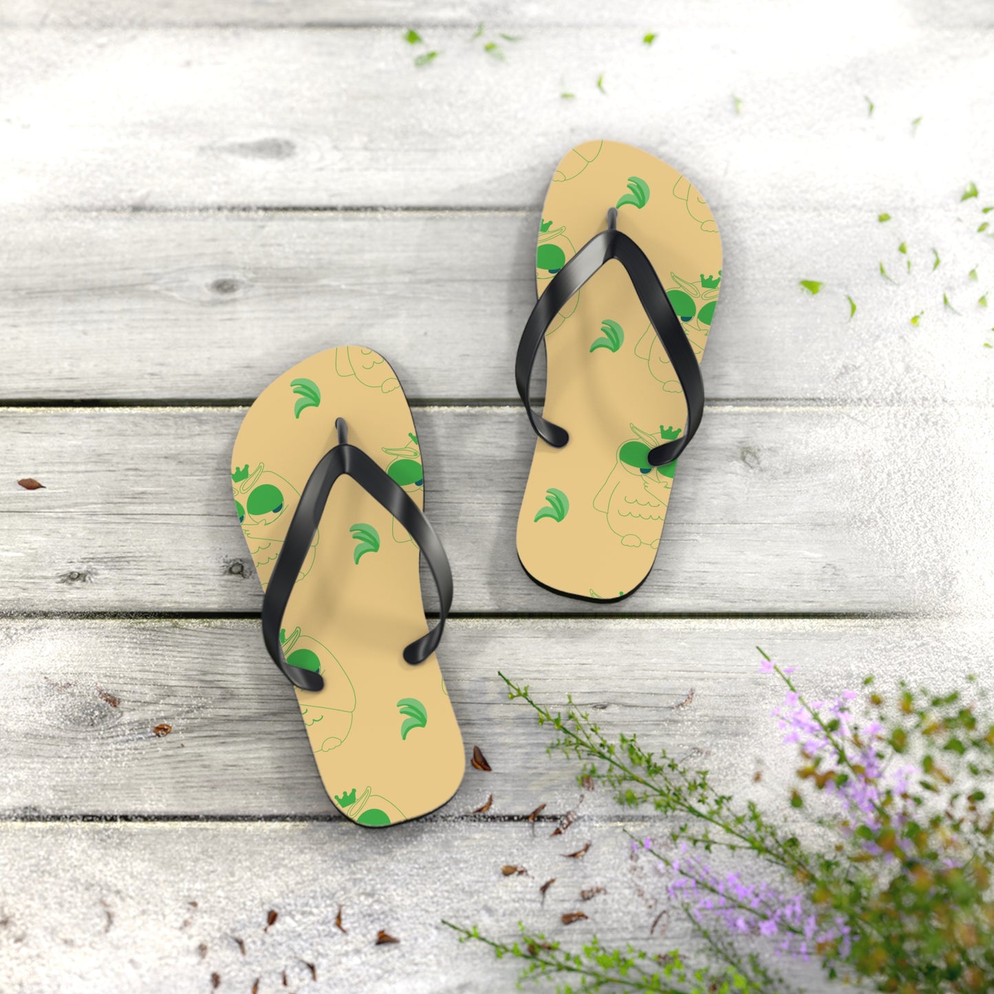 Summer Vibes Flip Flops, Beach Sandals, Vacation Footwear, Tropical Accessories, Summer Footwear, Casual Walking Sandals
