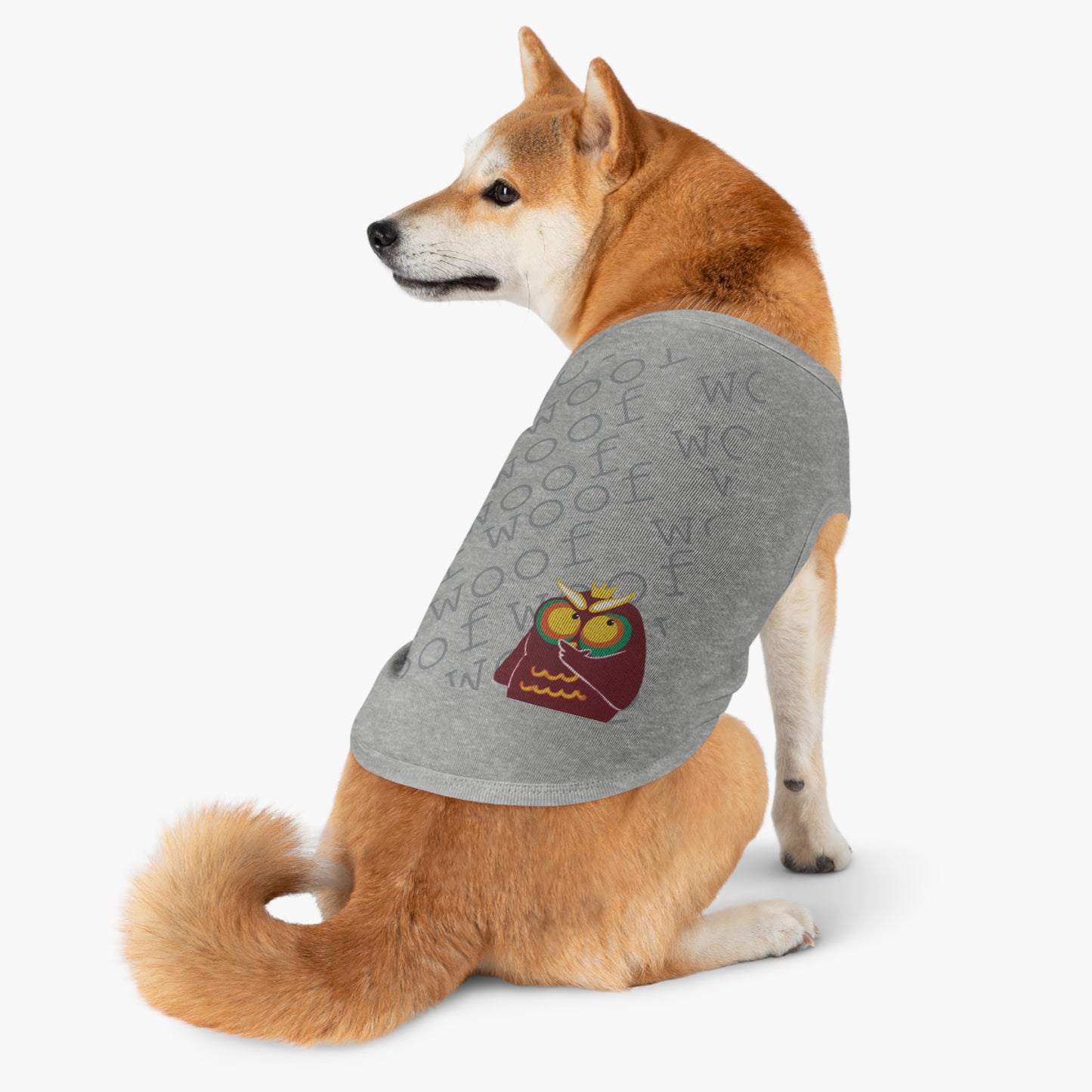 Cute Pet Tank Top with Fun Owl Design for Dogs, Dog Apparel, Pet Gift, Pet Costume, Summer Wear, Animal Lover Gift