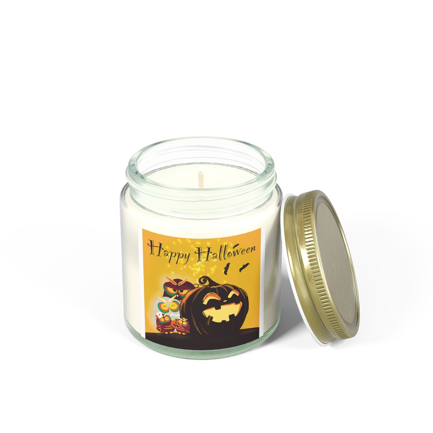 Halloween Scented Candles - Coconut Apricot Wax, Cozy Fall Decor, Autumn Aromatherapy, Spooky Scents, Gift for Him/Her