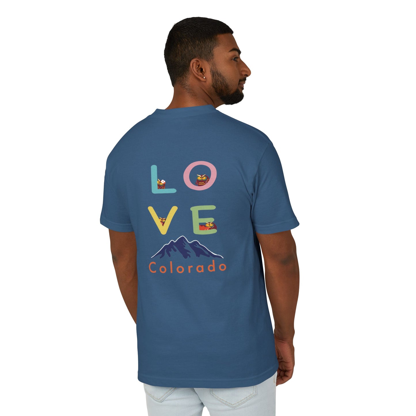 Love Colorado Graphic Tee - Unisex Garment-Dyed Heavyweight Cotton T-Shirt