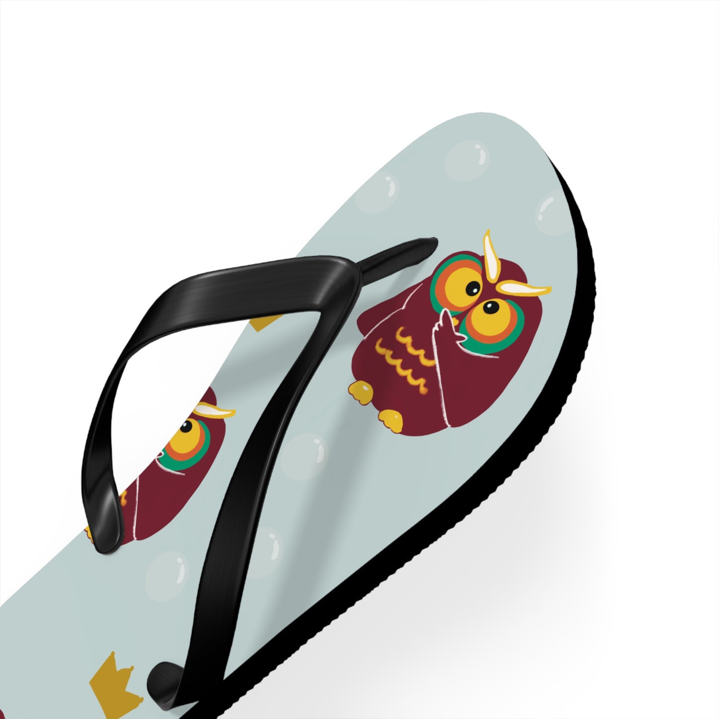Owl Print Flip Flops - Fun Summer Footwear