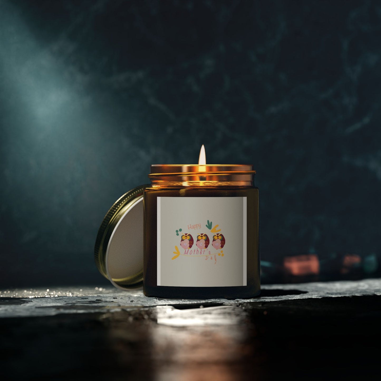 Happy Mother's Day Scented Candles - Coconut Apricot Wax - 4oz & 9oz