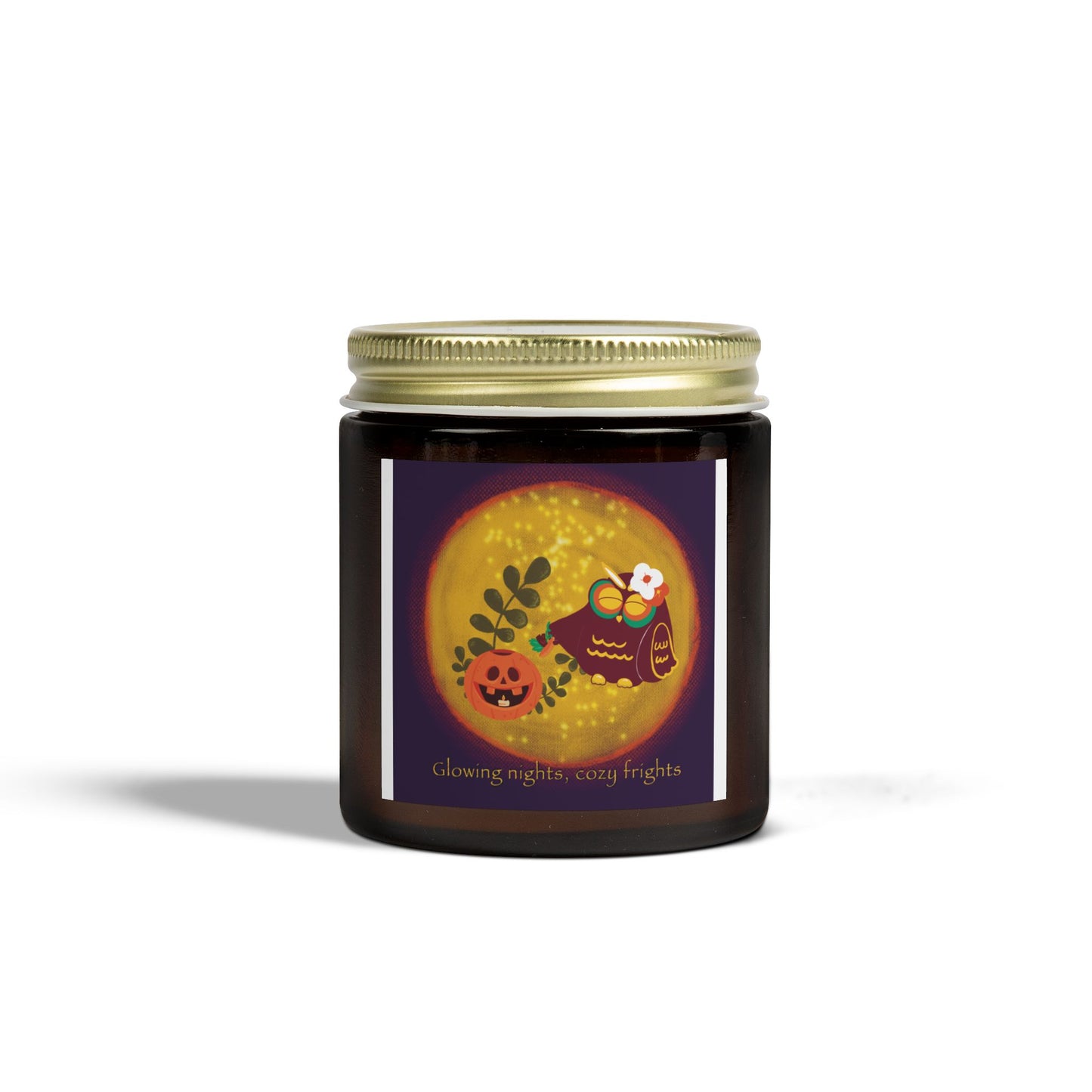 Cozy Autumn Scented Candles | Coconut Apricot Wax (4oz, 9oz) - Perfect for Fall Decor, Relaxation, Home Fragrance, Gifts, Halloween