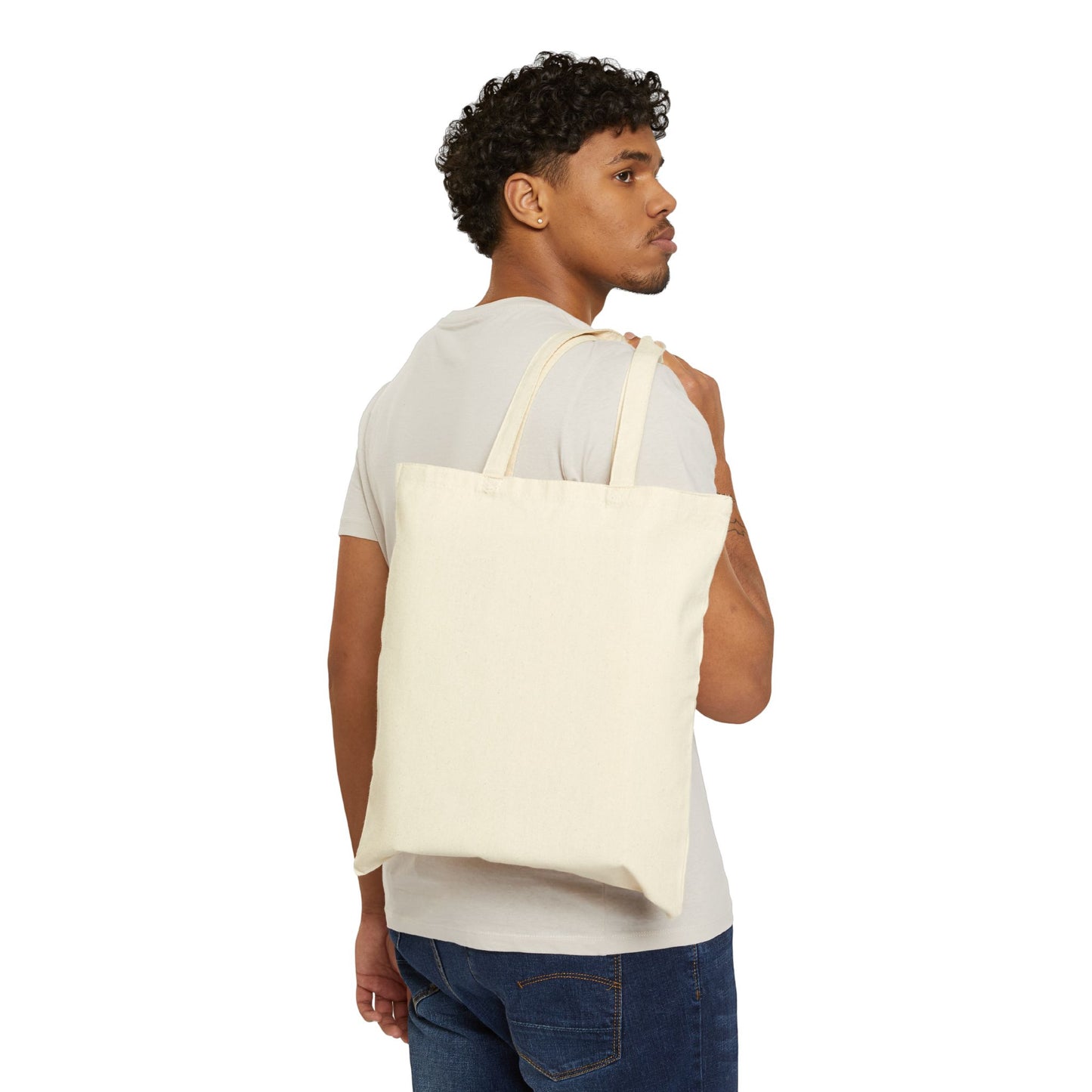 Whimsical Owl Love Cotton Canvas Tote Bag - Eco-Friendly Gift