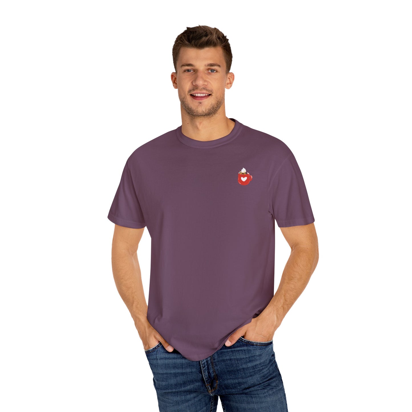 Playful Heart Unisex Garment-Dyed T-Shirt