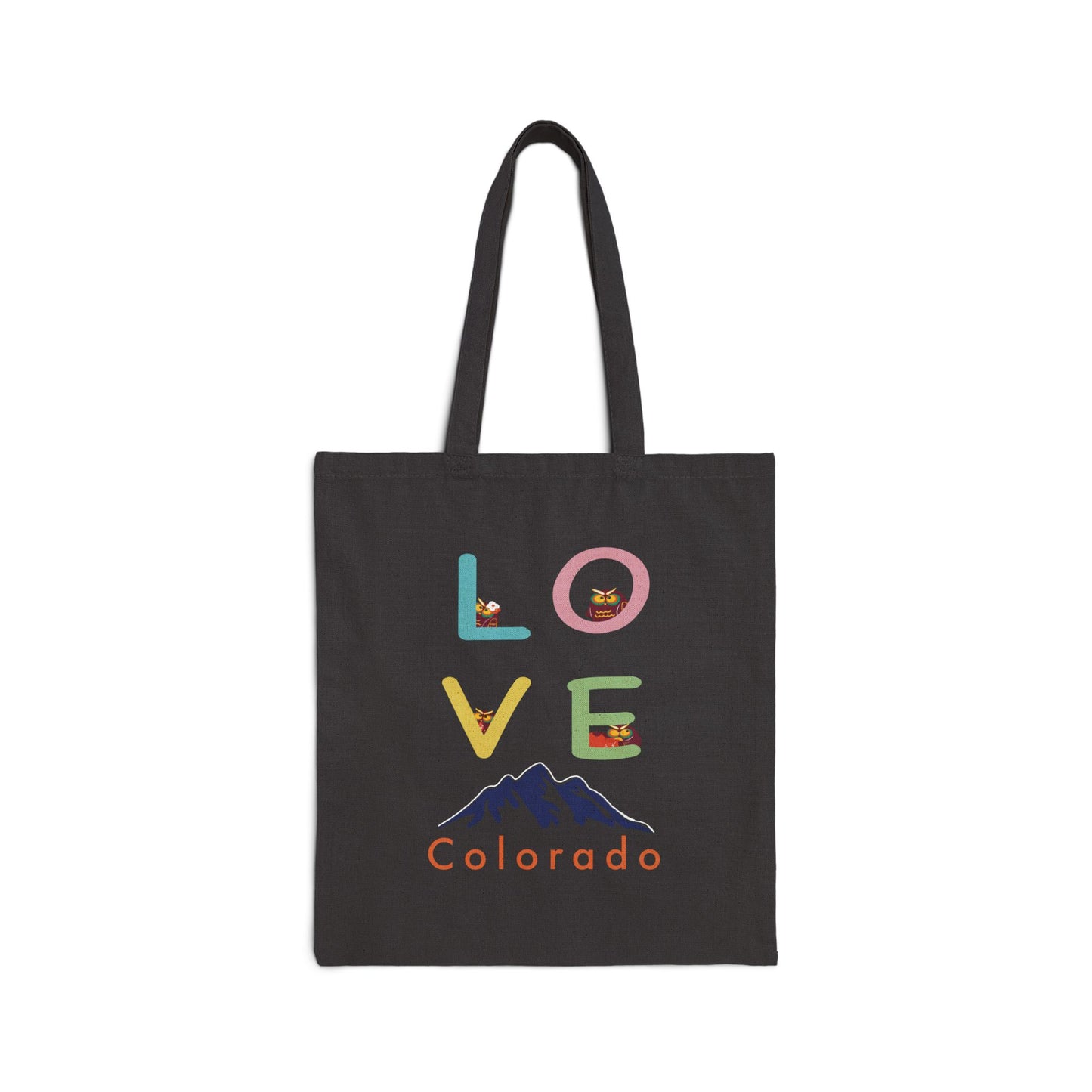 Love Colorado Cotton Canvas Tote Bag - Eco-Friendly Shopping Tote