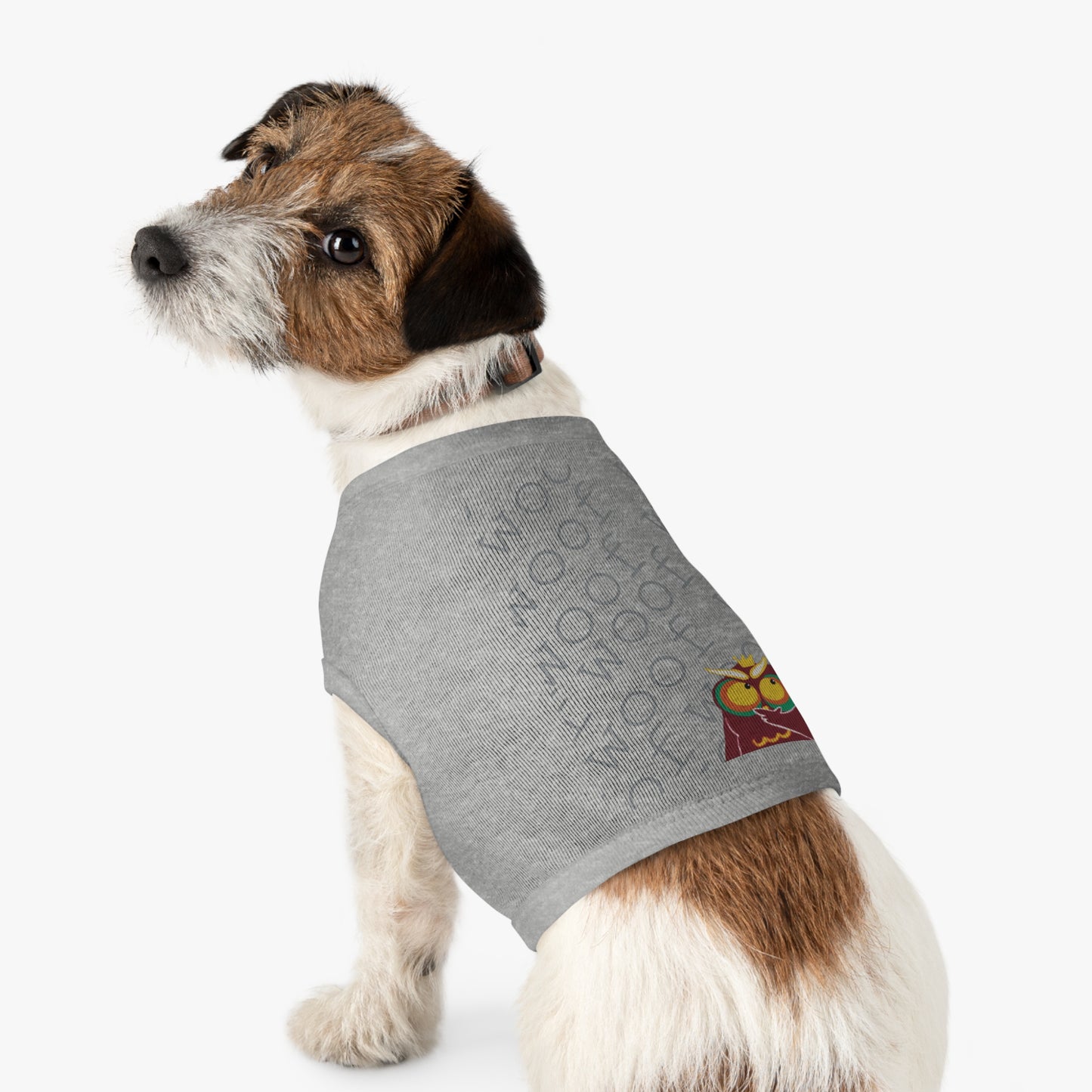 Cute Pet Tank Top with Fun Owl Design for Dogs, Dog Apparel, Pet Gift, Pet Costume, Summer Wear, Animal Lover Gift