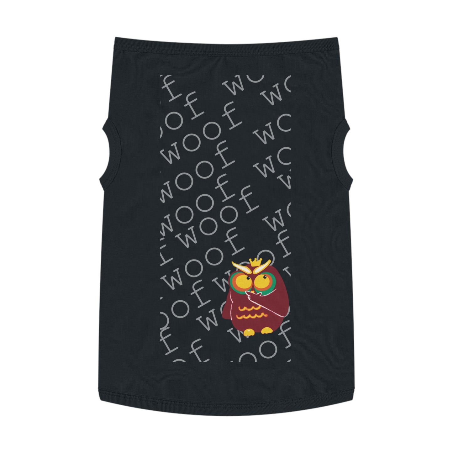 Cute Pet Tank Top with Fun Owl Design for Dogs, Dog Apparel, Pet Gift, Pet Costume, Summer Wear, Animal Lover Gift