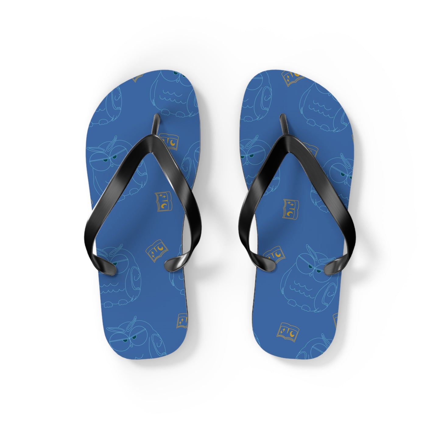 Fun Owl Flip Flops for Summer, Casual Beach Sandals, Cute Vacation Footwear, Perfect Gift for Owl Lovers