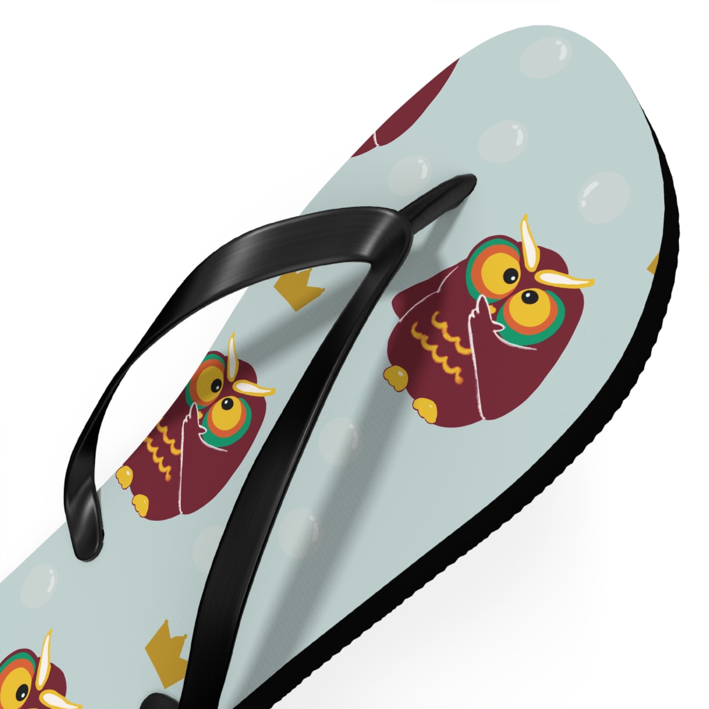 Owl Print Flip Flops - Fun Summer Footwear