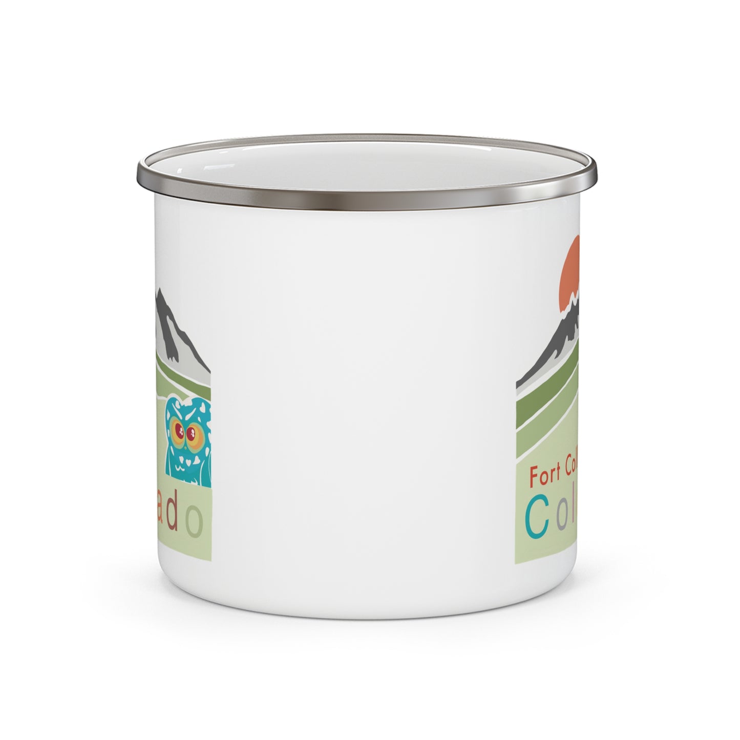 Fort Collins Colorado Enamel Camping Mug - Perfect for Outdoor Adventures and Gifts