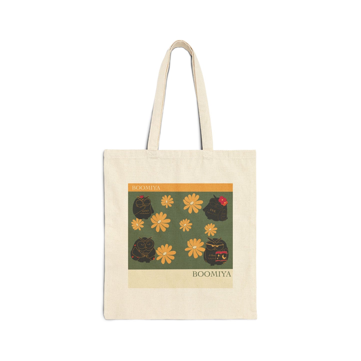 Chic Floral Cotton Canvas Tote Bag, Eco-Friendly Shopping Bag, Gift for Her, Reusable Grocery Bag, Bohemian Style Tote