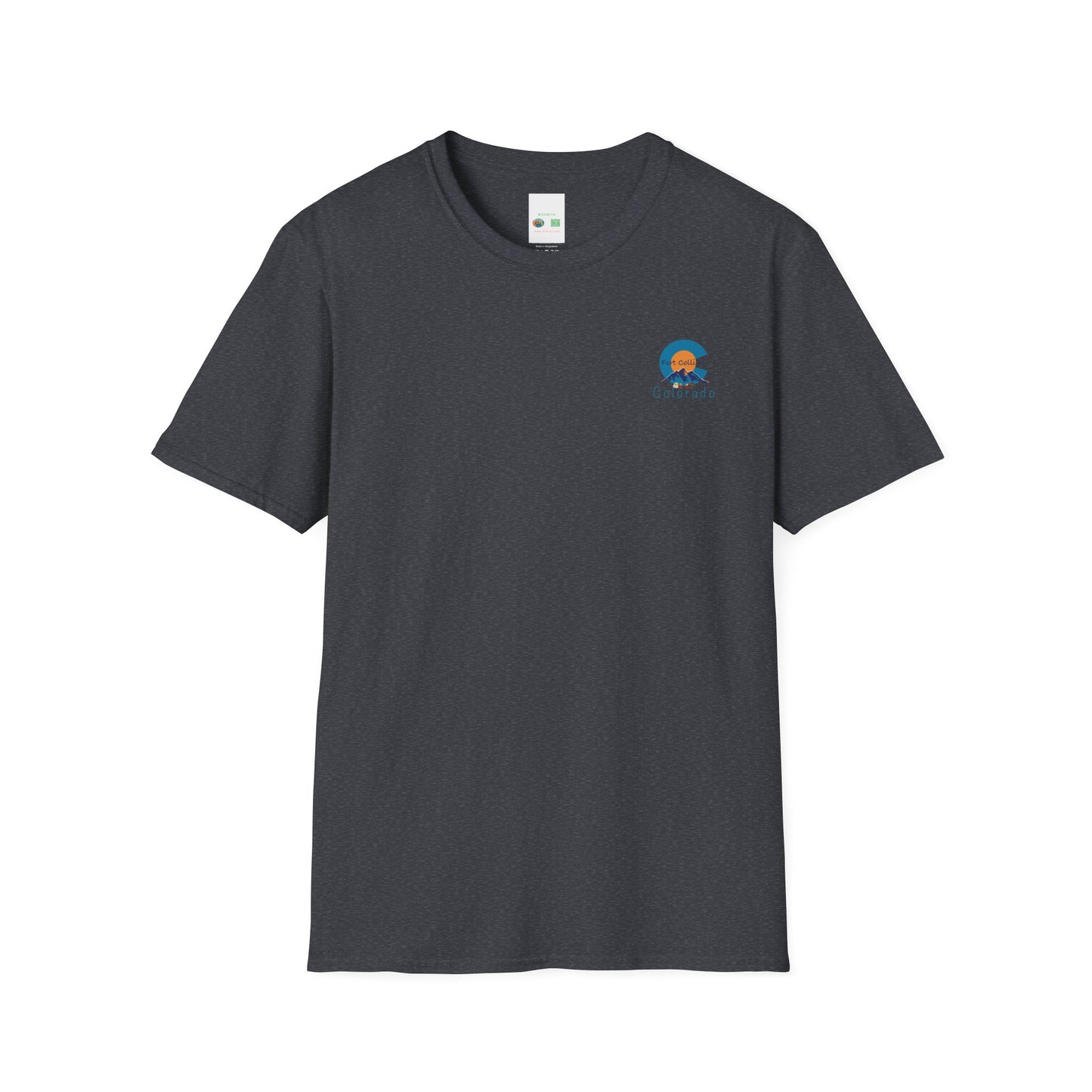 Fort Collins Colorado Unisex T-Shirt | Softstyle Tee for Travel Lovers, Adventure Seekers, and Summer Days, Gift for Nature Enthusiasts