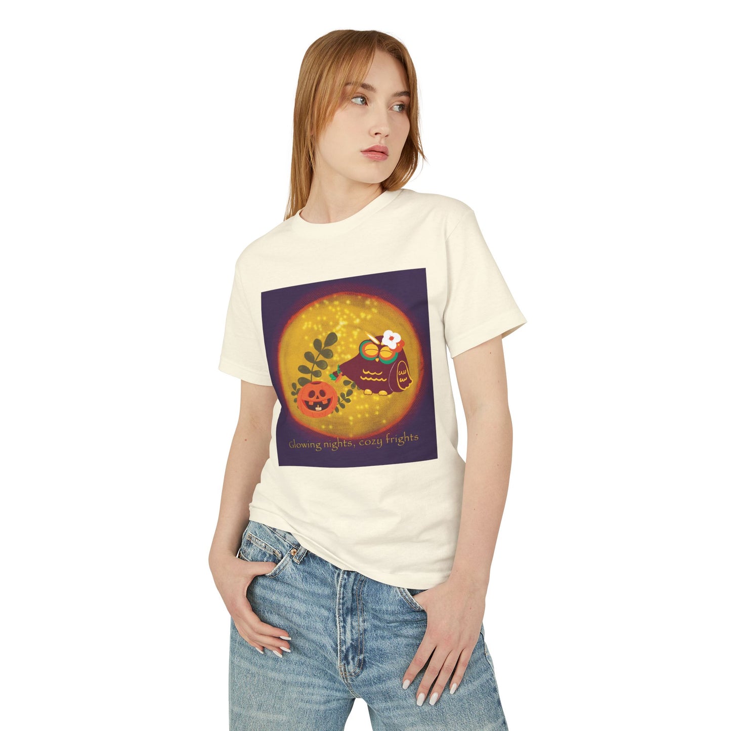 Spooky Night Vibes Tee | Unisex Halloween T-Shirt, Cozy Cotton Shirt, Fall Fashion, Pumpkin Lovers Gift, Ghost Print Top