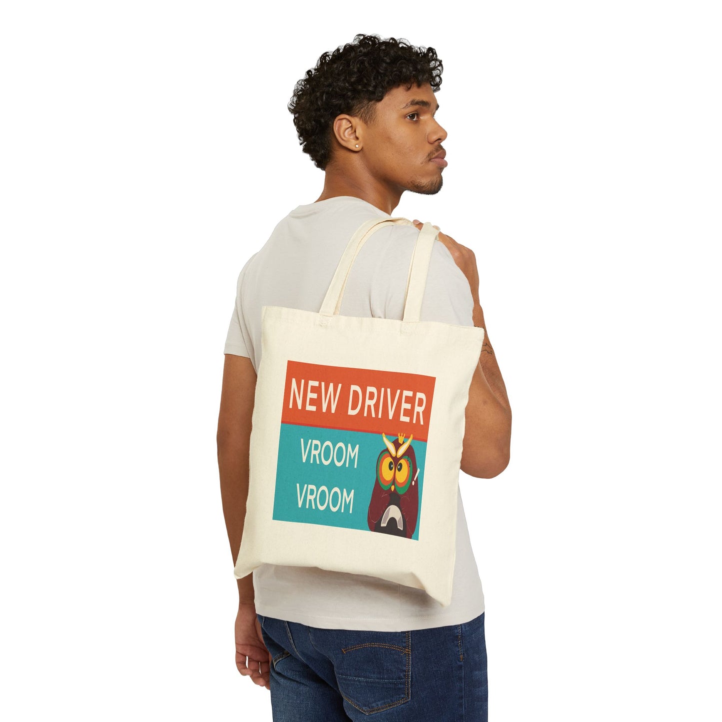 New Driver Tote Bag, Funny Gift for New Car Owners, Cute Shopping Bag, Driving Enthusiast Accessory, Car Lover Tote