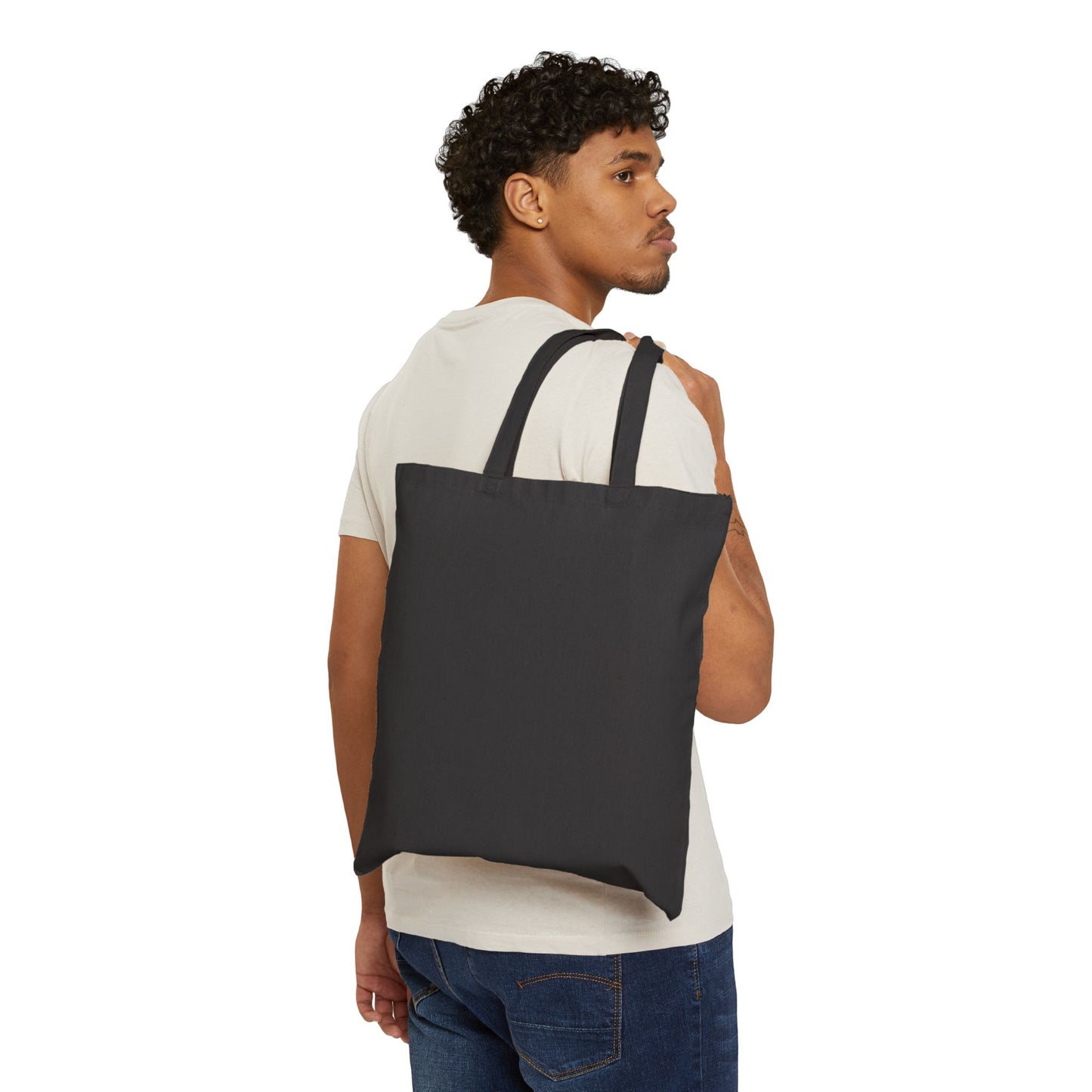 Whimsical Owl Love Cotton Canvas Tote Bag - Eco-Friendly Gift