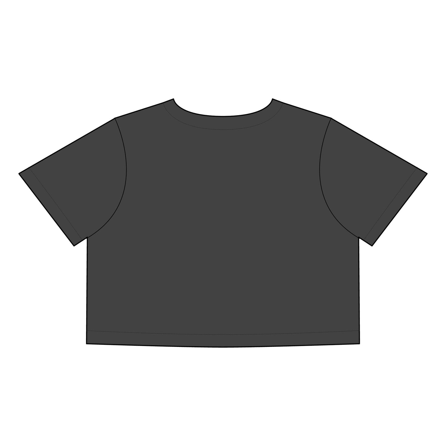 Faded Graphic Crop Tee for Women - Trendy & Casual Style
