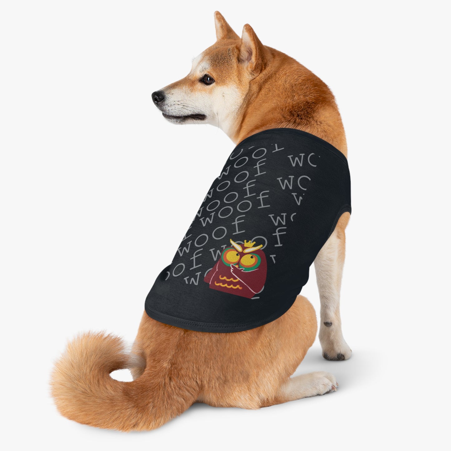 Cute Pet Tank Top with Fun Owl Design for Dogs, Dog Apparel, Pet Gift, Pet Costume, Summer Wear, Animal Lover Gift