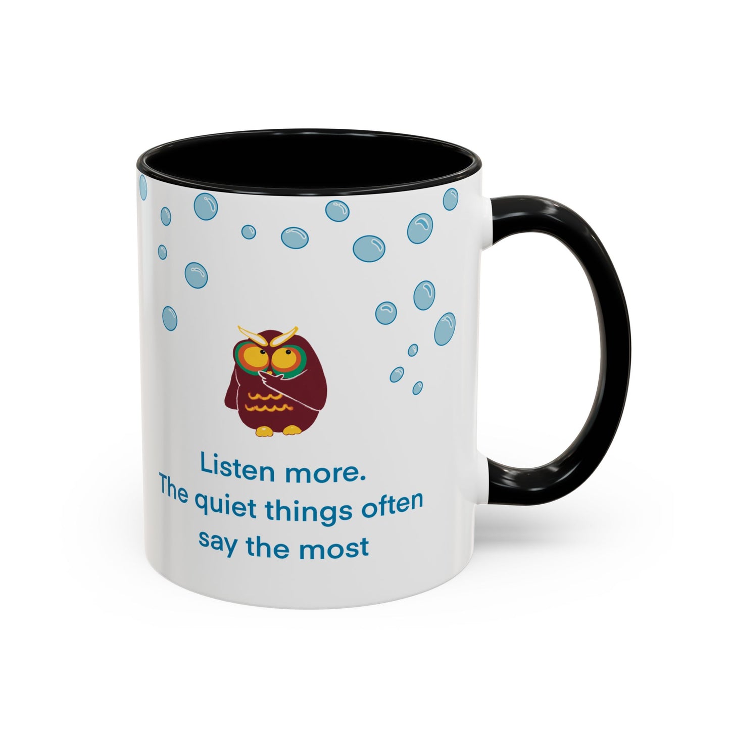 Inspiring Owl Coffee Mug - A Thoughtful Gift for Seekers, Motivational Drinkware for Home, Inspirational Quote Mug, Cozy Kitchen Decor