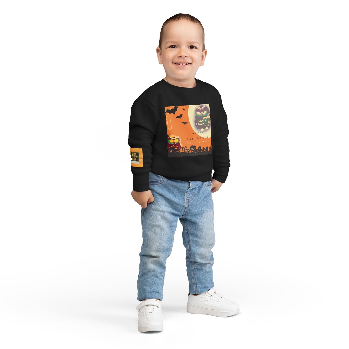 Halloween Toddler Sweatshirt, Cute Kids Sweatshirt, Fall Fashion, October Outfit, Kids Holiday Attire, Spooky Season Apparel