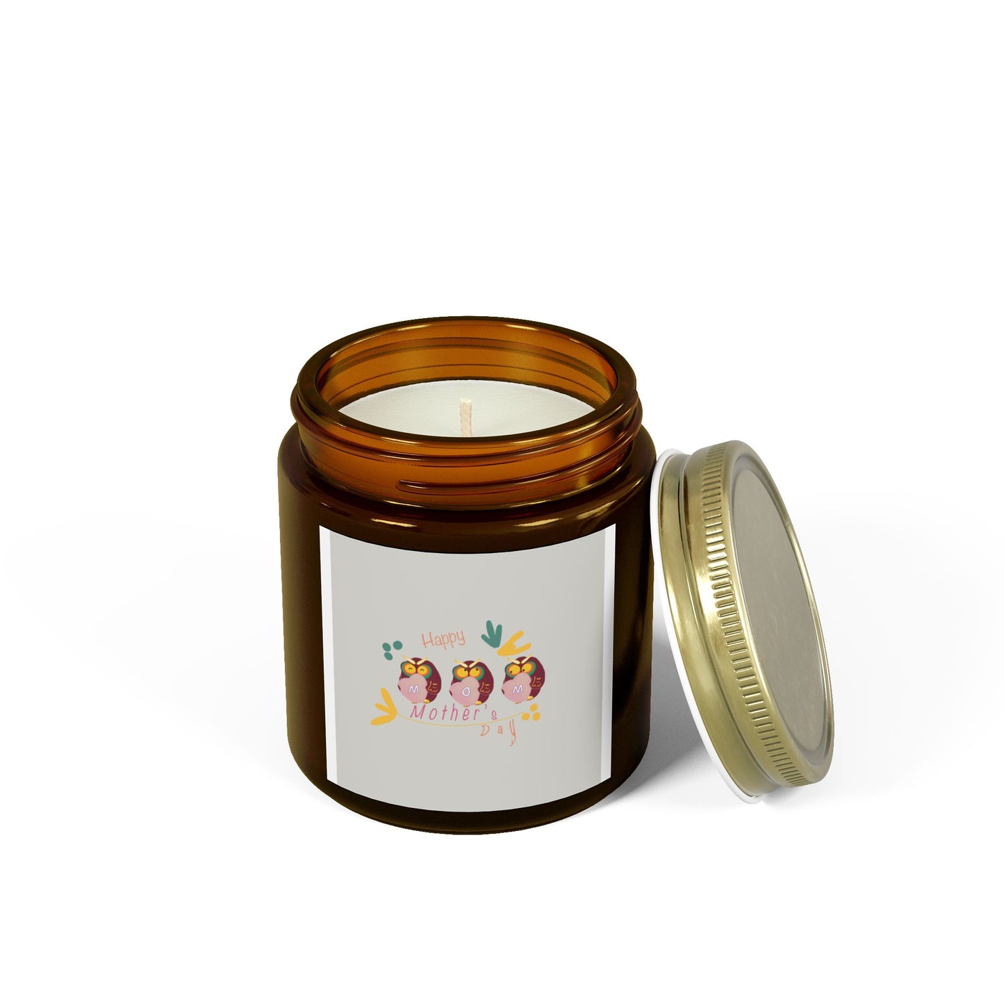 Happy Mother's Day Scented Candles - Coconut Apricot Wax - 4oz & 9oz