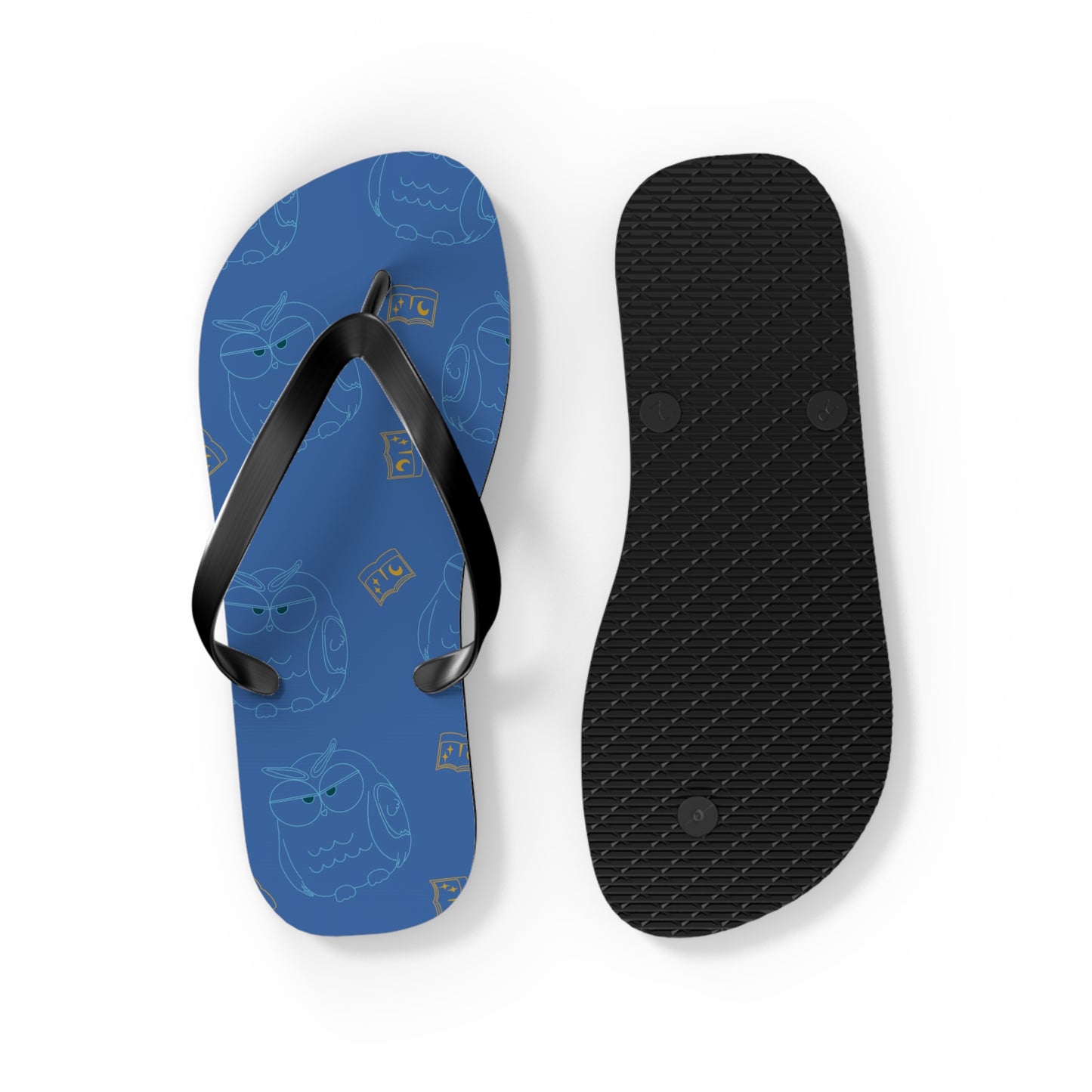 Fun Owl Flip Flops for Summer, Casual Beach Sandals, Cute Vacation Footwear, Perfect Gift for Owl Lovers