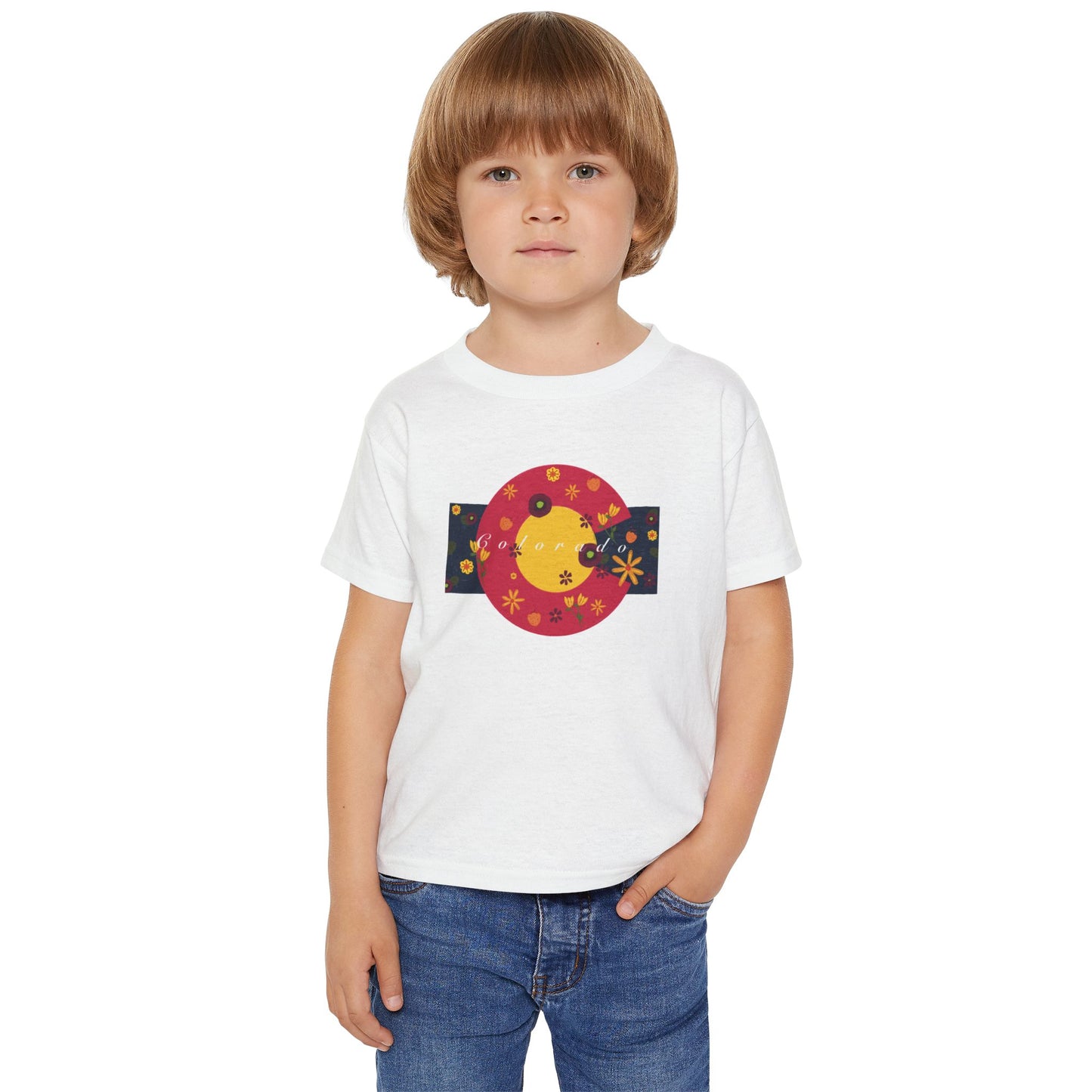 Whimsical Floral Toddler T-shirt, Cute Kids Tee, Spring Apparel, Birthday Gift, Little Ones, Playful Style